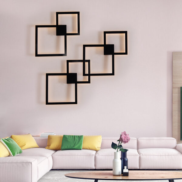 modern-creative-geometric-square-aisle-wall-decoration-lamps