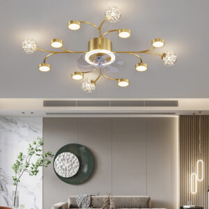 Simple and modern Ceiling light with fan