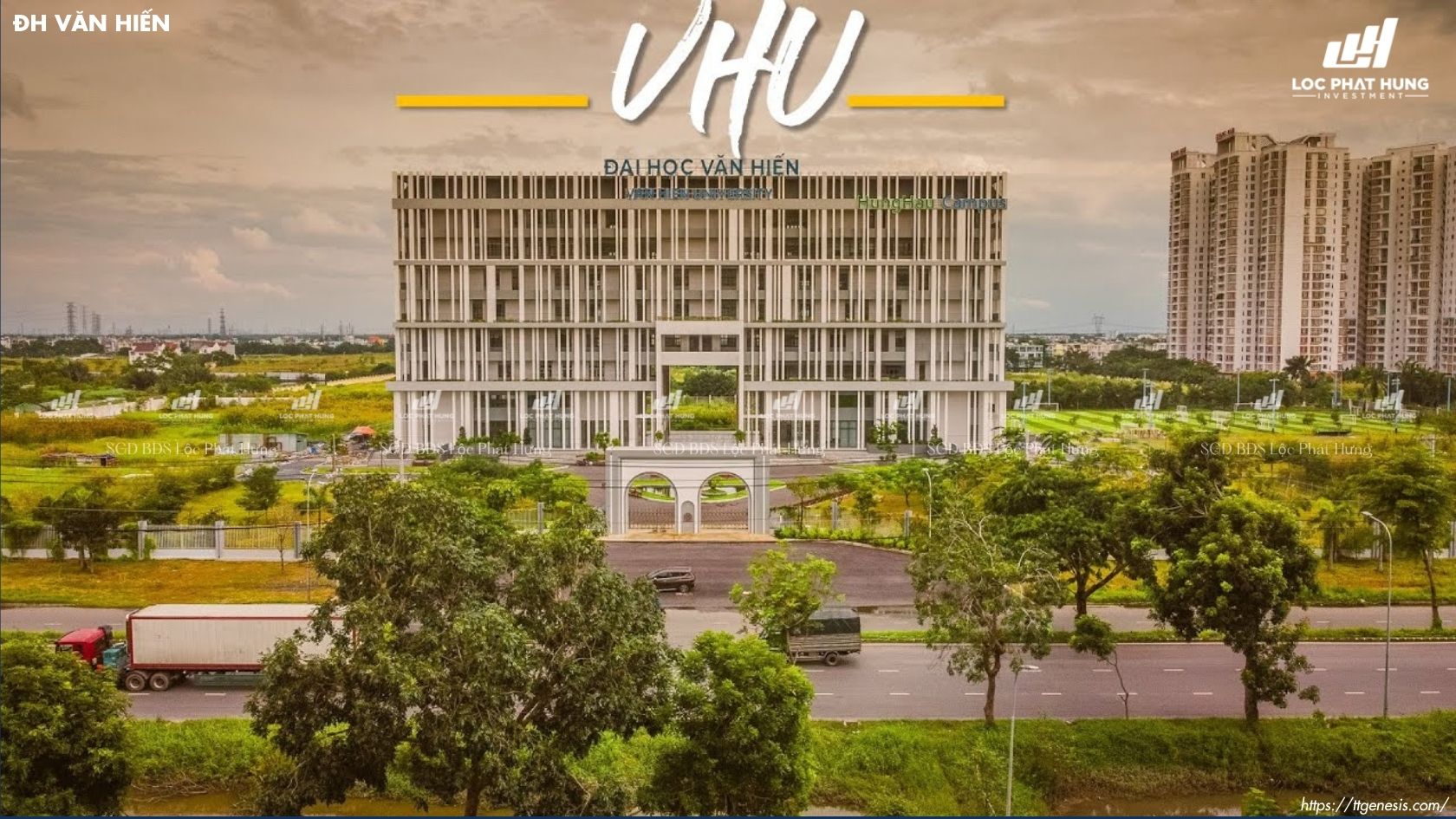 TIỆN ÍCH NGOẠI KHU NAM SAIGON - TT GENESIS - dai hoc van hien binh chanh