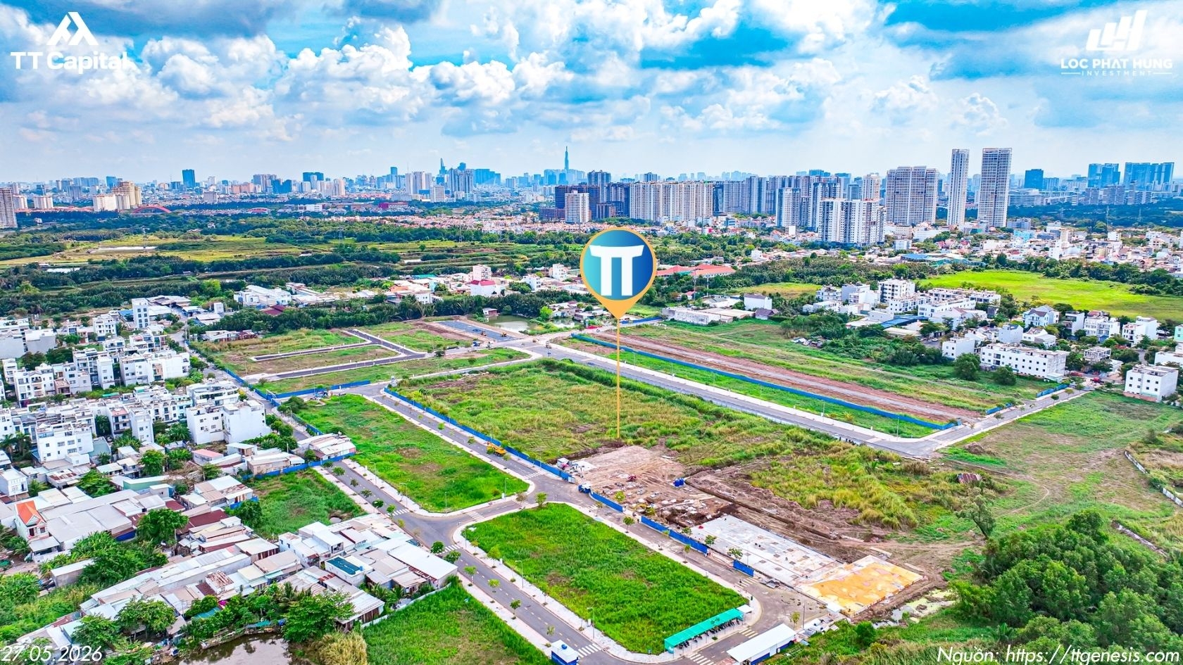 ập nhật tiến độ thi công thực tế tại công trường dự án căn hộ TT Genesis Nhà Bè ngày 27/05/2026