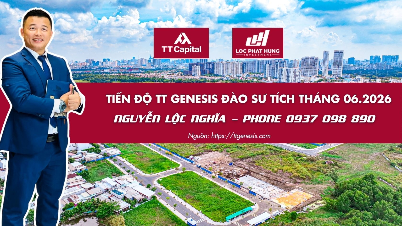Tiến độ TT Genesis Nhà Bè tháng 06.2026