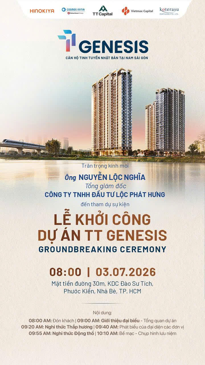 Ông Nguyễn Lộc Nghĩa Tổng Giám Đốc Lộc Phát Hưng Tham Dự Đại Lễ Khởi Công Dự Án TT Genesis Nhà Bè