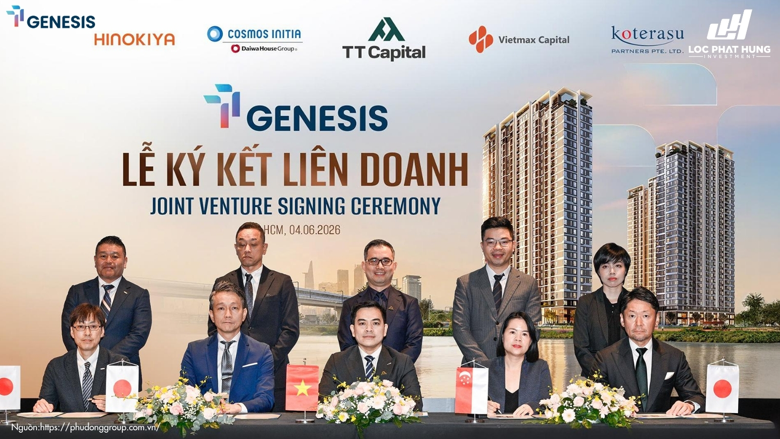 Liên doanh phát triển dự án căn hộ TT Genesis Nhà Bè