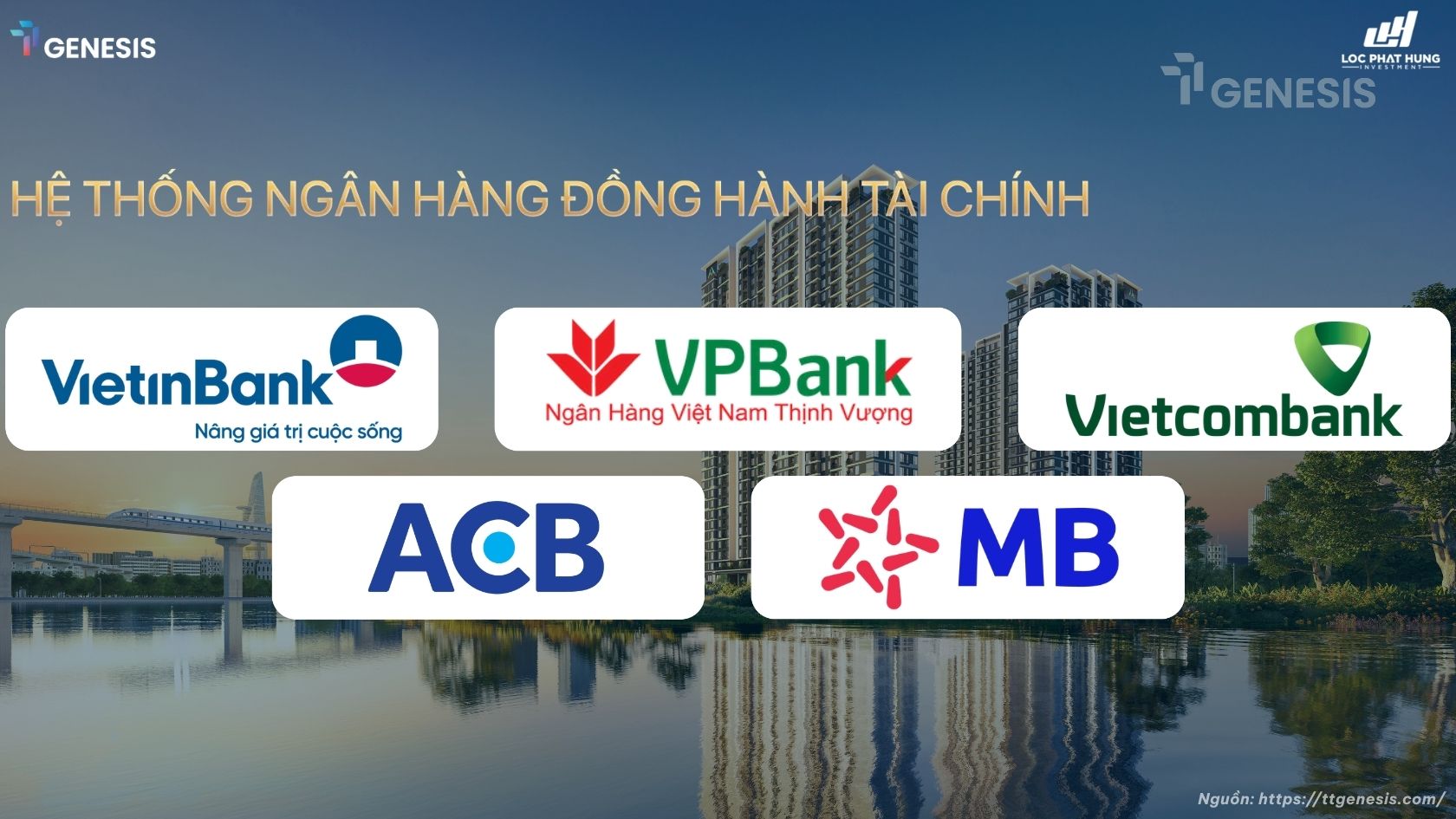Chính sách vay ngân hàng 40% tại TT Genesis