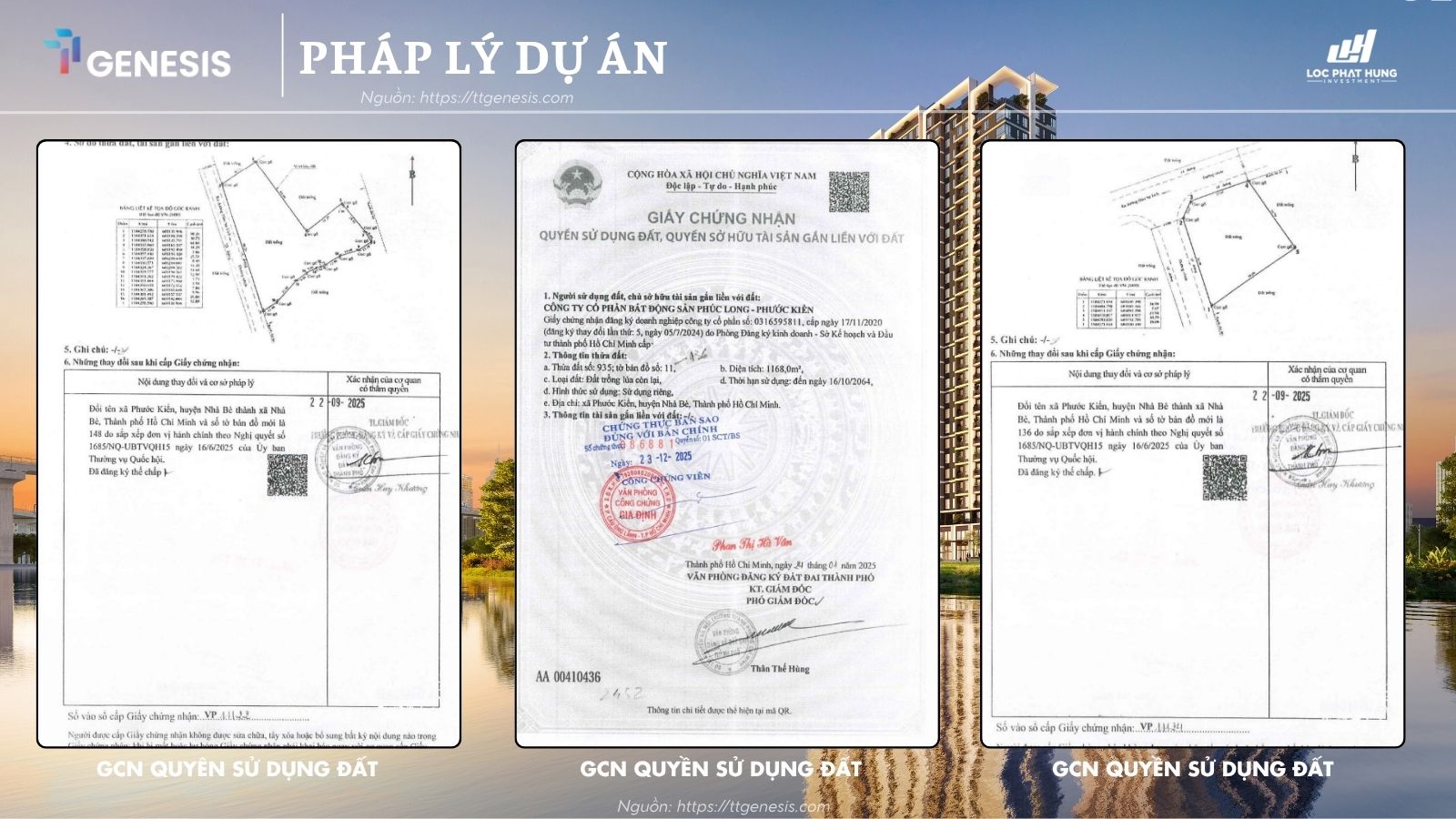 Giấy Chứng Nhận Quyền Sử Dụng Đất TT Genesis Mới Nhất