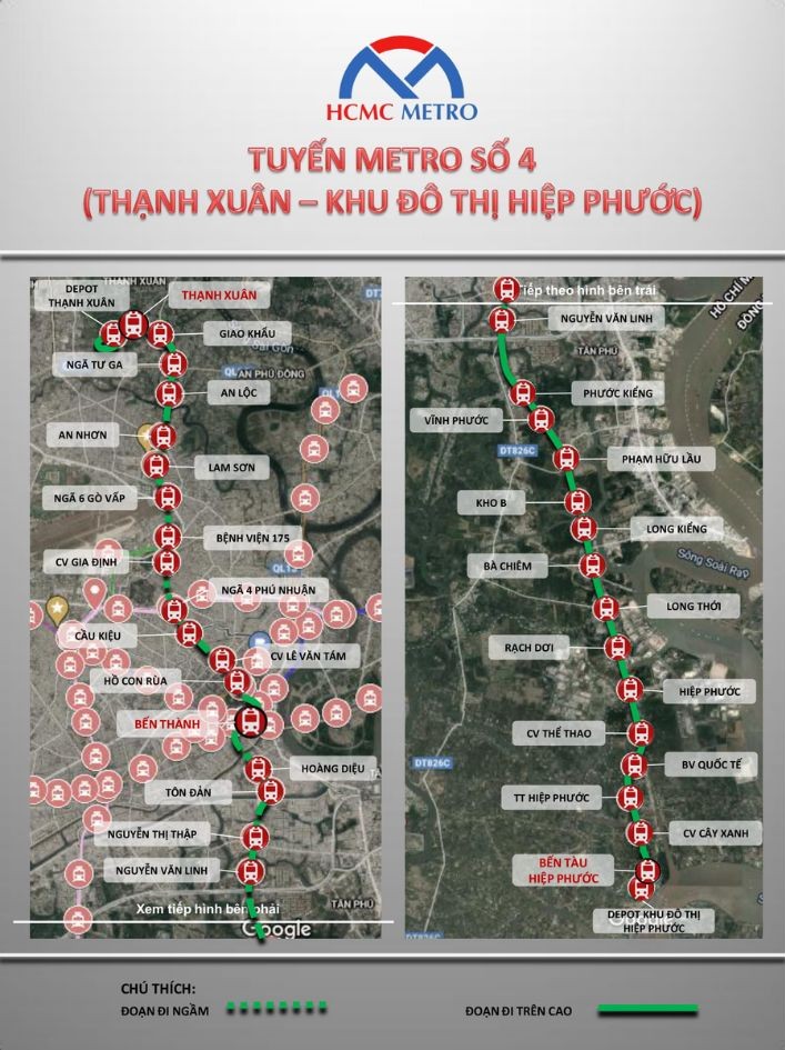 Hạ tầng TT Genesis kết nối Tuyến Metro số 4