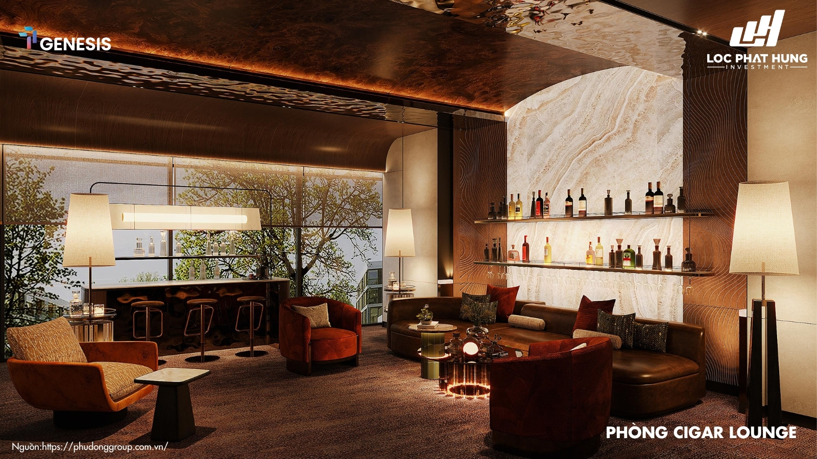 Cigar Lounge cho các quý ông 